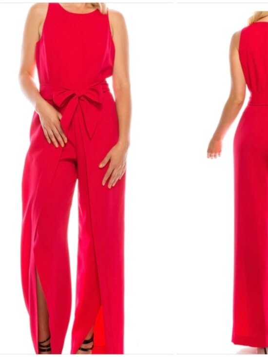 Nine West Pants - Nine West Sleeveless Red Jumpsuit